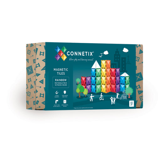 18 Piece Rainbow Rectangle Pack