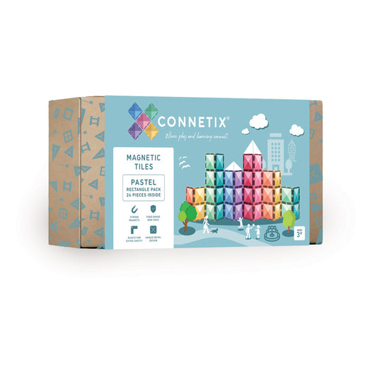 24 Piece Pastel Rectangle Pack