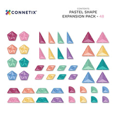 Connetix - 48 Piece Pastel Shape Expansion Pack