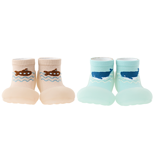 Submarine & Whale (Baby Shoes)