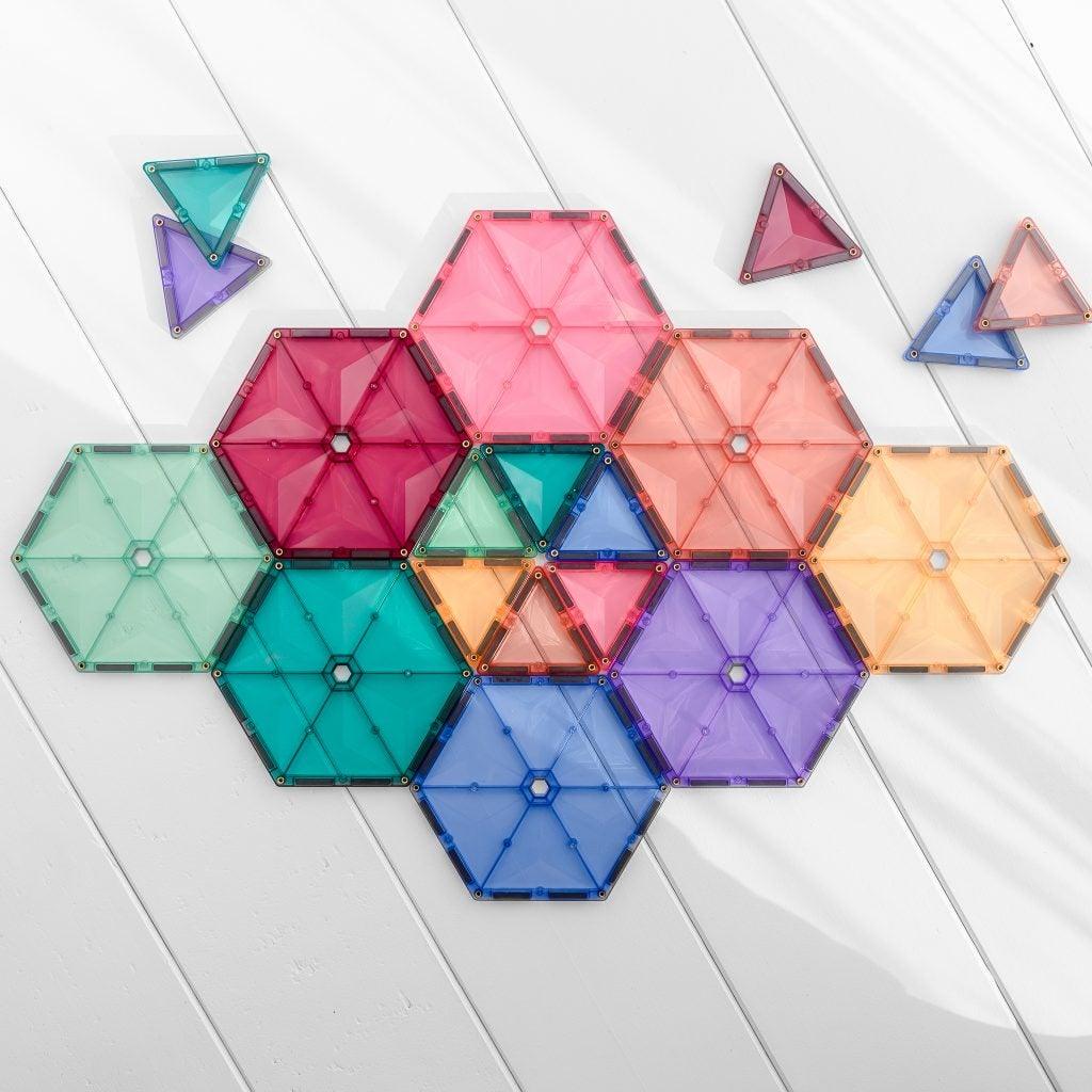 Connetix - 40 Piece Pastel Geometry Pack - ToppingsKids