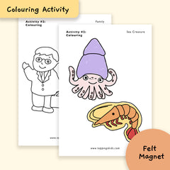 Printable Materials (Colouring) - Felt