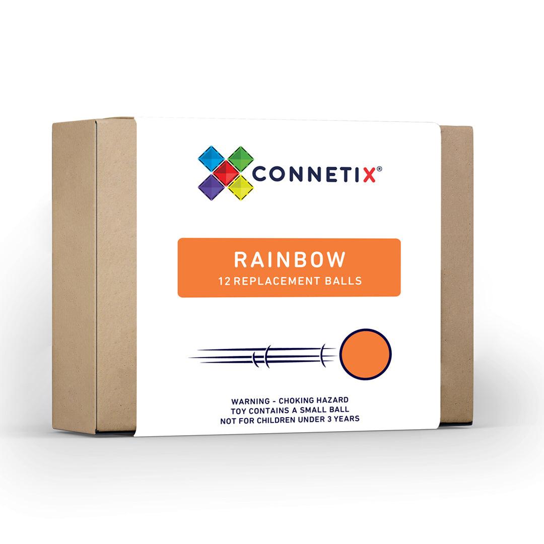Connetix - 12 Pc Rainbow Replacement Ball Pack - ToppingsKids