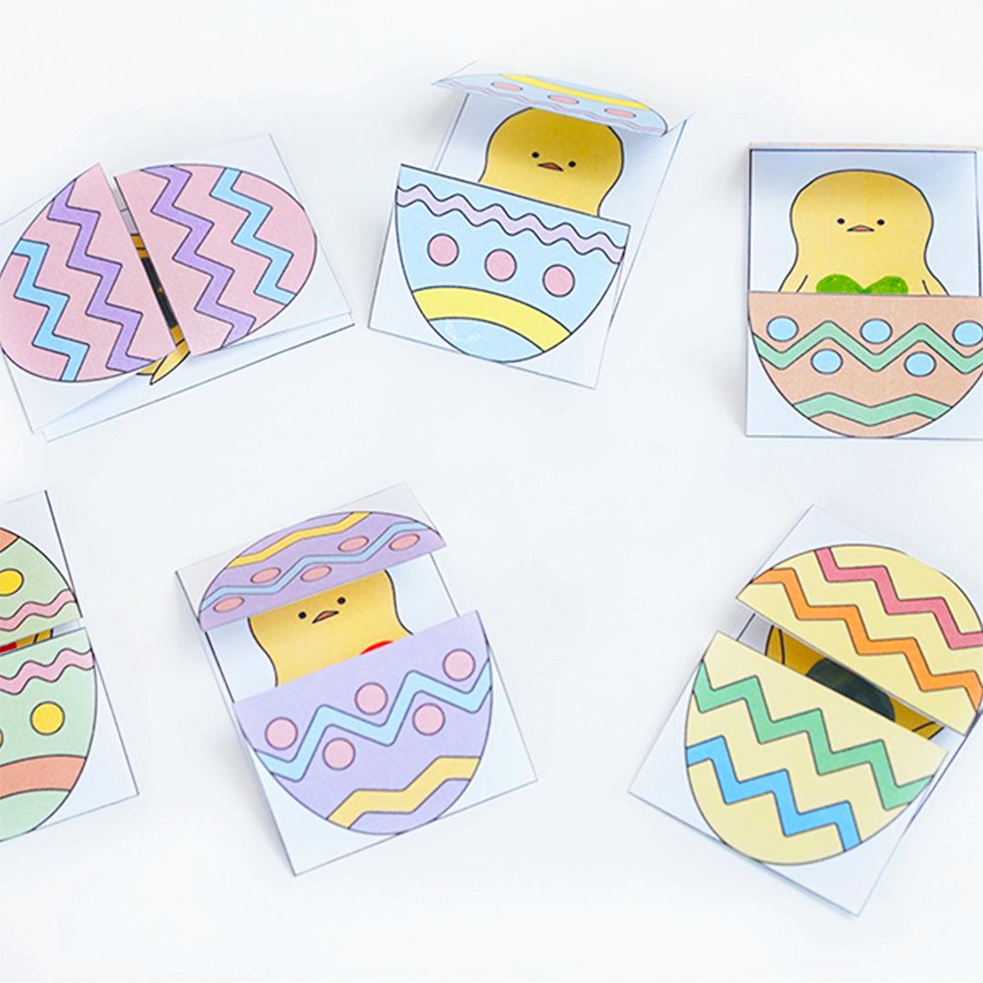 Printable Materials (Easter Egg & Chick) - ToppingsKids