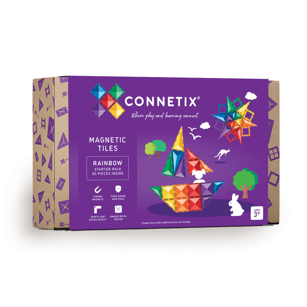 Connetix - 60 Piece Rainbow Starter Pack