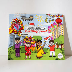 TOKI Colouring & Reusable Sticker Book - Let's Colour Our Singapore