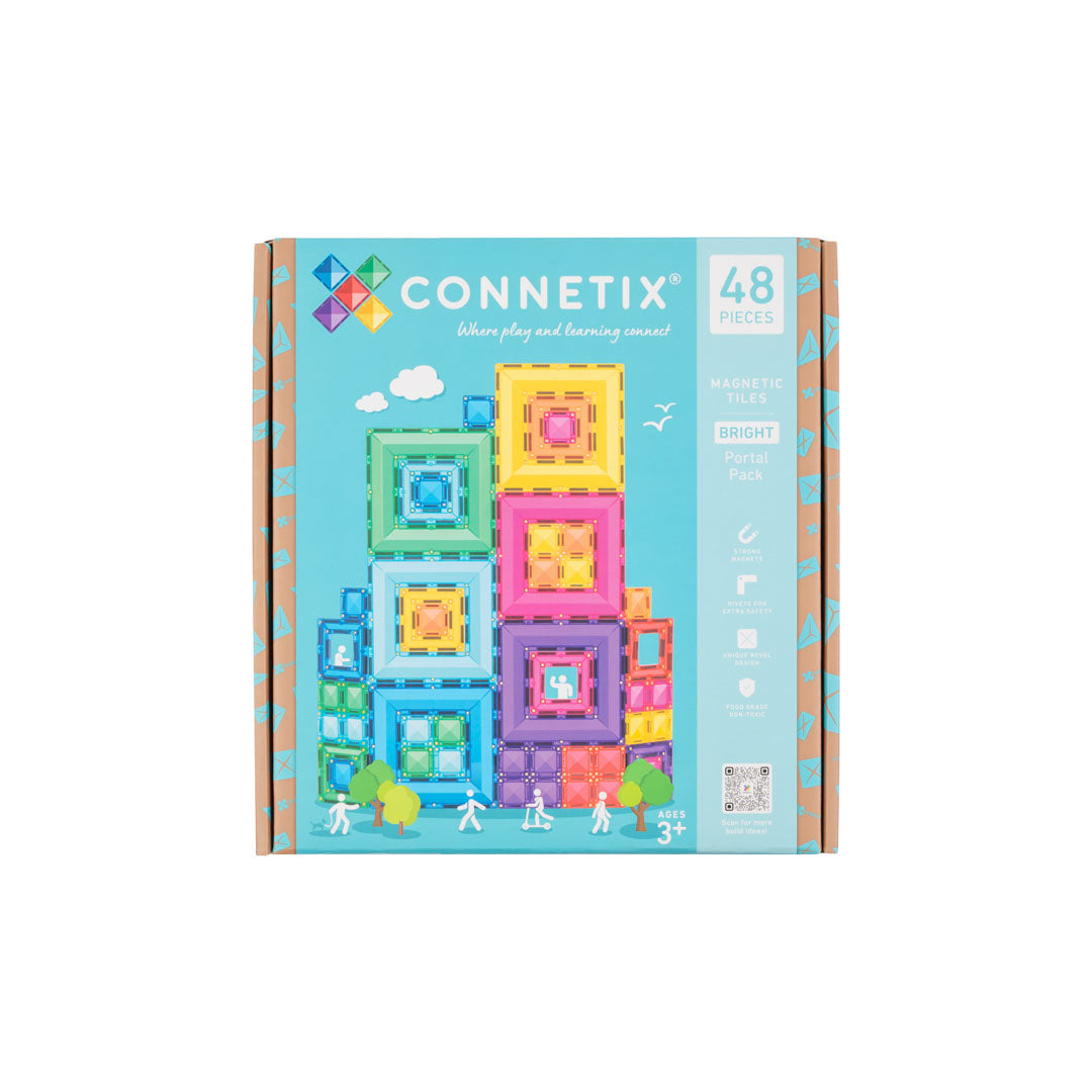 Connetix - 48 Piece Bright Portal Pack