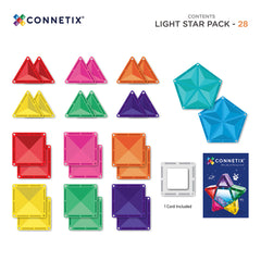 Connetix - 28 Piece Light Star Pack