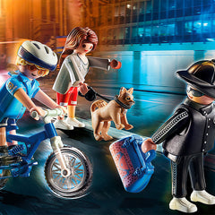 PLAYMOBIL - 70573 Police Bicycle with Thief