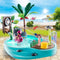 PLAYMOBIL - 70610 Small Pool with Water Sprayer (Delivery from 4th Oct) - ToppingsKids