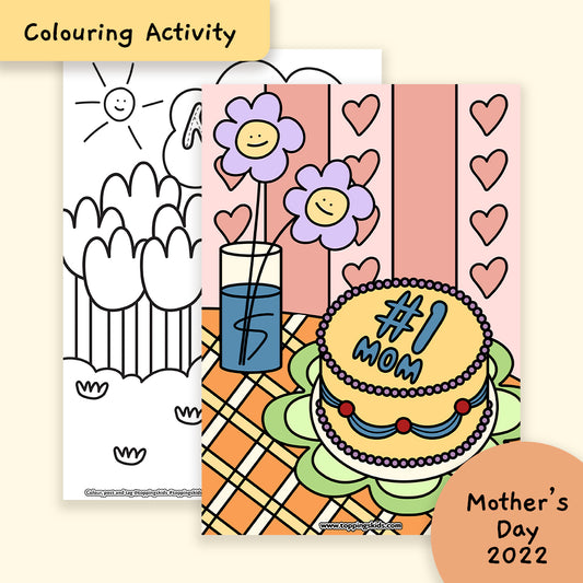 Printable Materials (Colouring) - Mother's Day