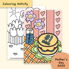 Printable Materials (Colouring) - Mother's Day