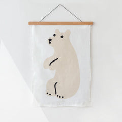 WARMGREY TAIL - Fabric Poster - ToppingsKids