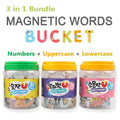 Soft Magnetic Word Bucket (Numbers/Upper/Lower/Korean) - ToppingsKids