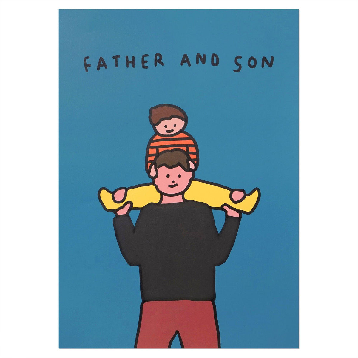 A3 Poster - Piggy Back (Son) - ToppingsKids